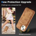 For iPhone 13 Dream Magnetic Back Cover Card Wallet Phone Case(Brown) - 7