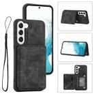 For Samsung Galaxy S23 5G Dream Magnetic Back Cover Card Wallet Phone Case(Black) - 1
