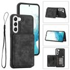 For Samsung Galaxy S22+ 5G Dream Magnetic Back Cover Card Wallet Phone Case(Black) - 1