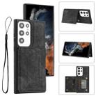 For Samsung Galaxy S22 Ultra 5G Dream Magnetic Back Cover Card Wallet Phone Case(Black) - 1