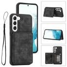 For Samsung Galaxy S21+ 5G Dream Magnetic Back Cover Card Wallet Phone Case(Black) - 1