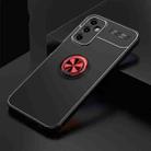 For Samsung Galaxy A14 4G Metal Ring Holder TPU Phone Case(Black+Red) - 1