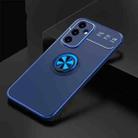 For Samsung Galaxy A34 5G Metal Ring Holder TPU Phone Case(Blue) - 1