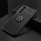For Samsung Galaxy A54 5G Metal Ring Holder TPU Phone Case(Black) - 1