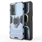 For Xiaomi Redmi K60E 5G Magnetic Ring Holder PC + TPU Phone Case(Navy Blue) - 1