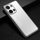 For OPPO Reno9 Frosted Metal Phone Case(Silver) - 1