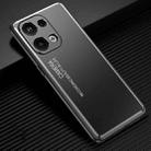 For OPPO Reno9 Pro+ Frosted Metal Phone Case(Black) - 1