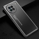 For vivo X90 Frosted Metal Phone Case(Black) - 1