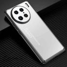 For vivo X90 Pro Frosted Metal Phone Case(Silver) - 1