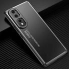 For Honor 80 Pro Frosted Metal Phone Case(Black) - 1