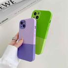 For iPhone 11 3 in 1 Liquid Silicone Phone Case(Light Green) - 3