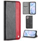 For Huawei P40 Lite Business Solid Color Stitching Multifunctional Horizontal Flip Leather Case with Bracket & Card Slots(Red) - 1