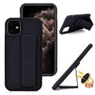 For iPhone 14 Pro Max Skin Feel Wrist Holder Phone Case(Black) - 1