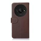 For Xiaomi Redmi A3 KHAZNEH Litchi Texture Leather RFID Phone Case(Brown) - 3