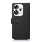 For Xiaomi Poco F6 / Redmi Turbo 3 KHAZNEH Litchi Texture Leather RFID Phone Case(Black) - 3