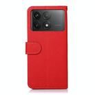 For Xiaomi Poco F6 Pro KHAZNEH Litchi Texture Leather RFID Phone Case(Red) - 3