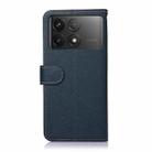 For Xiaomi Redmi K70 5G / K70 Pro 5G KHAZNEH Litchi Texture Leather RFID Phone Case(Blue) - 3