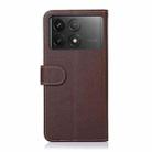 For Xiaomi Redmi K70 5G / K70 Pro 5G KHAZNEH Litchi Texture Leather RFID Phone Case(Brown) - 3