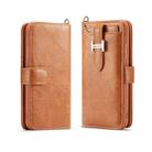 For iPhone 11 Elegant Series H-type Buckle Horizontal Flip Leather Case with Card Slots & Wallet & Photo Frame(Brown) - 1