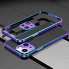 For iPhone 14 Plus Electroplated Glossy Stainless Steel Phone Case(Colorful) - 1