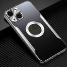 For iPhone 14 Plus Aluminum Alloy + TPU Phone Case(Black Silver) - 1