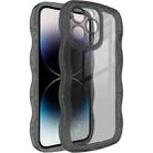 For iPhone 14 Pro IMAK UX-8 Series Transparent Shockproof TPU Phone Case(Transparent Black) - 1