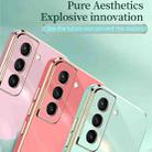 For Samsung Galaxy S21+ 5G XINLI Straight Edge 6D Electroplate TPU Phone Case(Pink) - 7