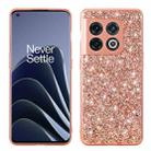 For OnePlus Ace Pro / 10T Glitter Powder Shockproof TPU Phone Case(Rose Gold) - 1