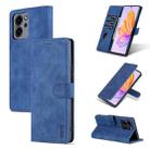 For Honor 80 SE AZNS Skin Feel Calf Texture Flip Leather Phone Case(Blue) - 1