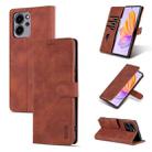 For Honor 80 SE AZNS Skin Feel Calf Texture Flip Leather Phone Case(Brown) - 1