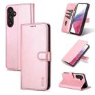 For Samsung Galaxy A34 5G AZNS Skin Feel Calf Texture Flip Leather Phone Case(Rose Gold) - 1