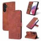 For Samsung Galaxy A54 5G AZNS Skin Feel Calf Texture Flip Leather Phone Case(Brown) - 1