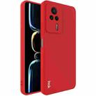 For Xiaomi Redmi K60E 5G IMAK UC-4 Series Straight Edge TPU Soft Phone Case(Red) - 1