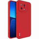 For Xiaomi 13 5G IMAK UC-4 Series Straight Edge TPU Soft Phone Case(Red) - 1
