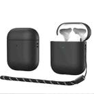 For AirPods 2 / 1 DUX DUCIS Wireless Earphone Protective Case(Black) - 1