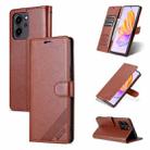 For Honor 80 SE AZNS Sheepskin Texture Flip Leather Phone Case(Brown) - 1