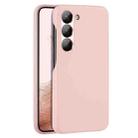 For Samsung Galaxy S23 5G DUX DUCIS Grit Series Leather Texture Phone Case(Pink) - 1