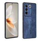 For vivo S16/S16 Pro AZNS 3D Embossed Skin Feel Phone Case(Sapphire Blue) - 1