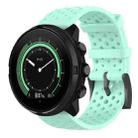 For Suunto 9 Breathable Silicone Watch Band, Exclude the Subject(Mint Green) - 1
