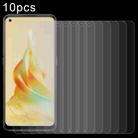 For OPPO Reno8 T 4G 10pcs 0.26mm 9H 2.5D Tempered Glass Film - 1