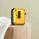 For AirPods 1 / 2 Eagle Shockproof Earphone Protective Case with Switch(Yellow) - 1