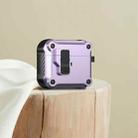 For AirPods 3 Eagle Shockproof Earphone Protective Case with Switch(Purple) - 1