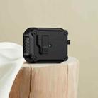 For AirPods Pro Eagle Shockproof Earphone Protective Case with Switch(Black) - 1