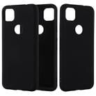 For Google Pixel 4a Pure Color Liquid Silicone Shockproof Full Coverage Case(Black) - 1