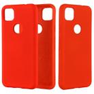 For Google Pixel 4a Pure Color Liquid Silicone Shockproof Full Coverage Case(Red) - 1