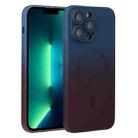 For iPhone 13 Pro Max Liquid TPU Silicone Gradient MagSafe Phone Case(Blue Purple) - 1