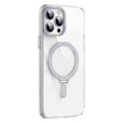For iPhone 13 Pro Skin Feel MagSafe Shockproof Phone Case with Holder(White) - 1