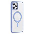 For iPhone 13 Pro Skin Feel MagSafe Shockproof Phone Case with Holder(Light Blue) - 1