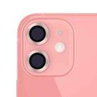 For iPhone 11 CD Texture Metal Lens Tempered Film(Pink) - 1
