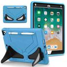 For iPad 9.7 2018/2017 / Pro 9.7 2016 / Air 2 Silicone + PC Shockproof Protective Tablet Case(Light Blue+Black) - 1